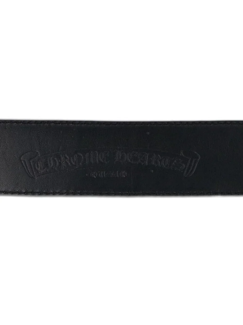 Chrome Hearts 1.5 Strap Scroll Rebe Roulis Betts Leather Belt